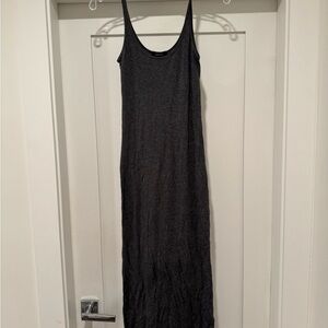 Babaton Black Ruffled Tiered Maxi Dress